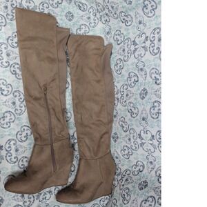 Chinese Laundry Tan Over the Knee Boots
